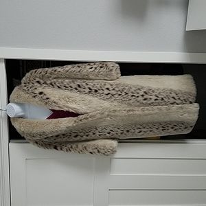 Vintage Faux Fur Full Length Coat